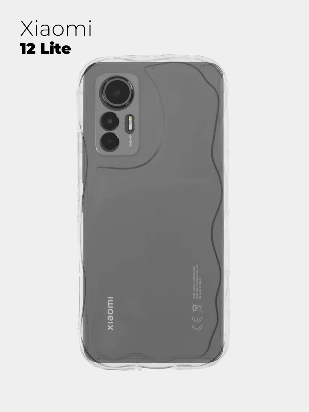 Чехол для Xiaomi 12 Lite (Сяоми 12 Лайт), прозрачный, противоударный