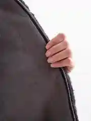 Шуба, из эко меха серая