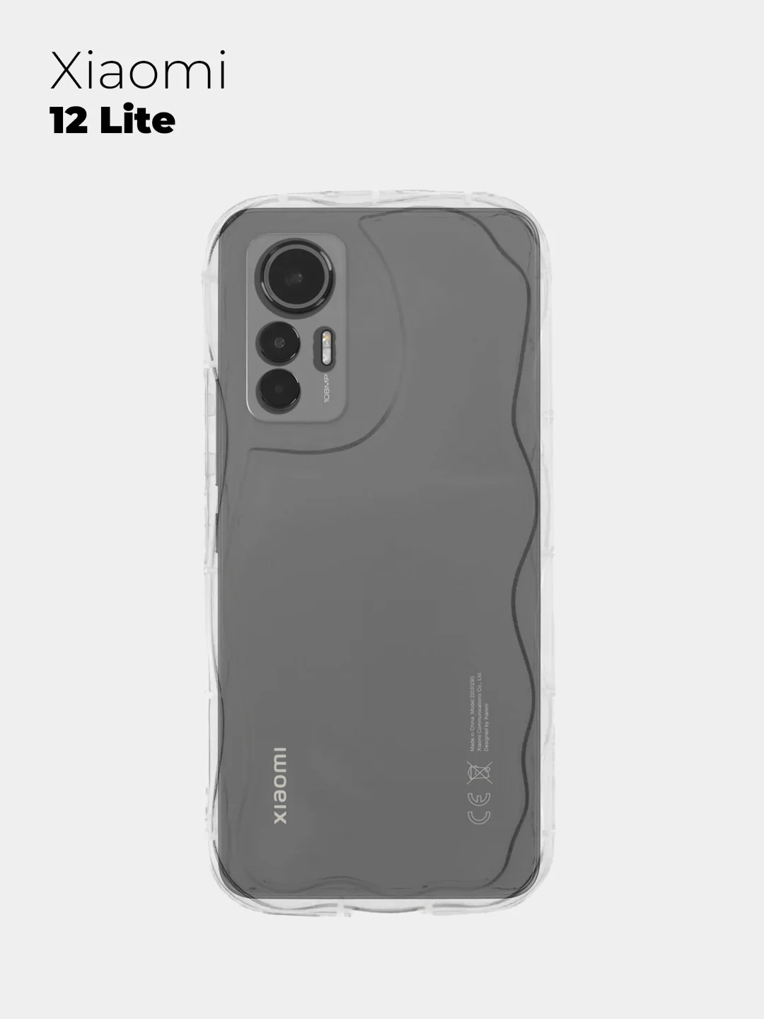 Прозрачный чехол для Xiaomi 12 Lite (Сяоми 12 Лайт), прозрачный, противоударный