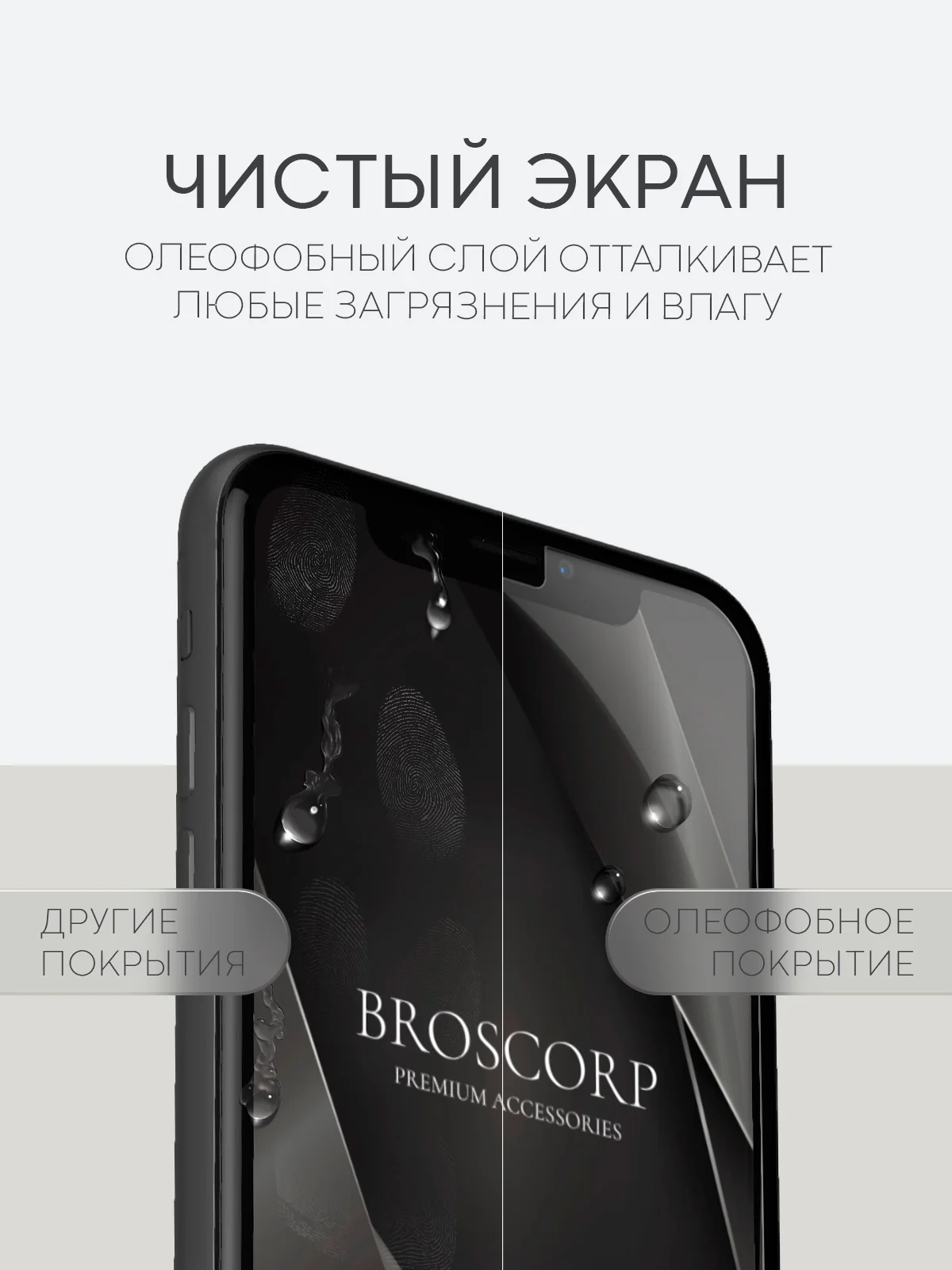 Прозрачный 1-2 шт защитная плёнка для Apple iPhone 11, XR гидрогелевая BROSCORP прозрачная тонкая