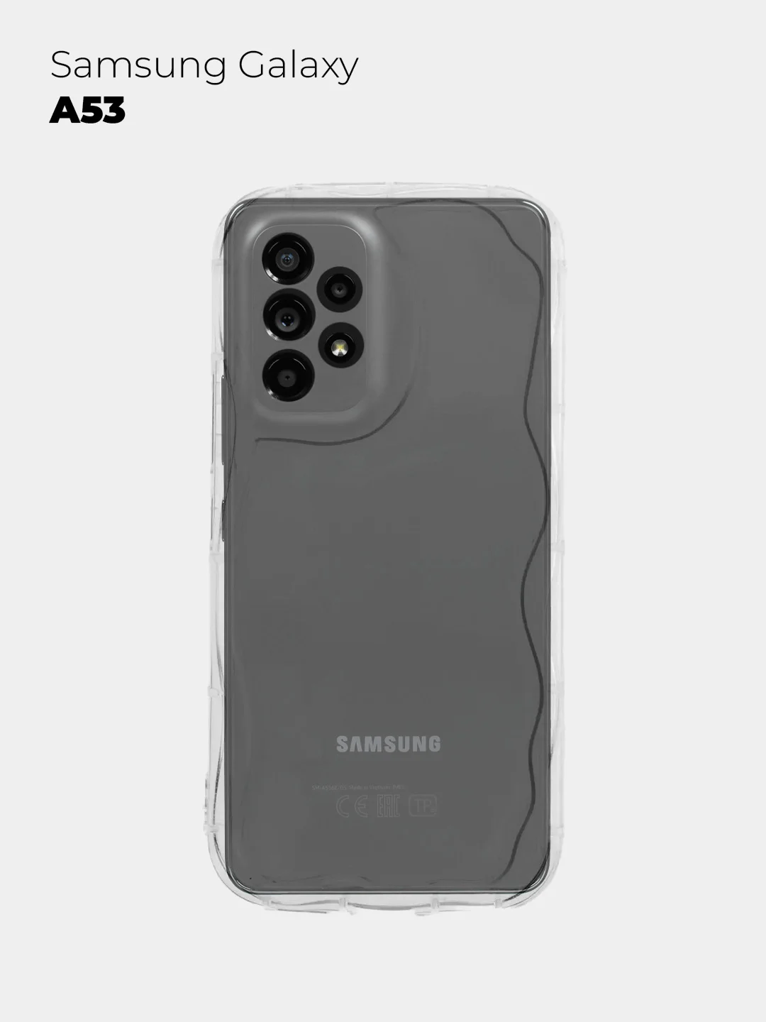 Чехол для Samsung Galaxy A53 5G (Самсунг Галакси А53 5г), прозрачный, противоударный