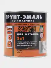 Серый дали Грунт-эмаль по ржавчине гладкая, цвет Серый, 0,75 л
