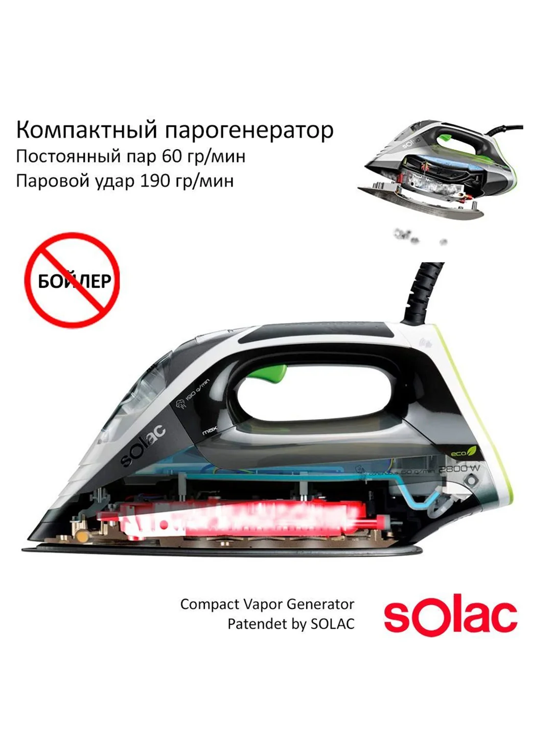 Утюг-парогенератор Solac Intelligent Evolution Sensor