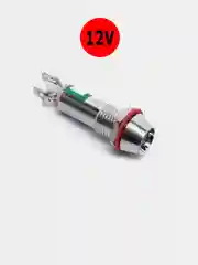 12В Индикатор световой контрольная лампа светодиод в корпусе L-615-R 12V красный (8мм)