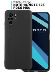 Чехол Rosco для Xiaomi Redmi Note 10, 10S, Poco M5s, матовый, силиконовый, тонкий
