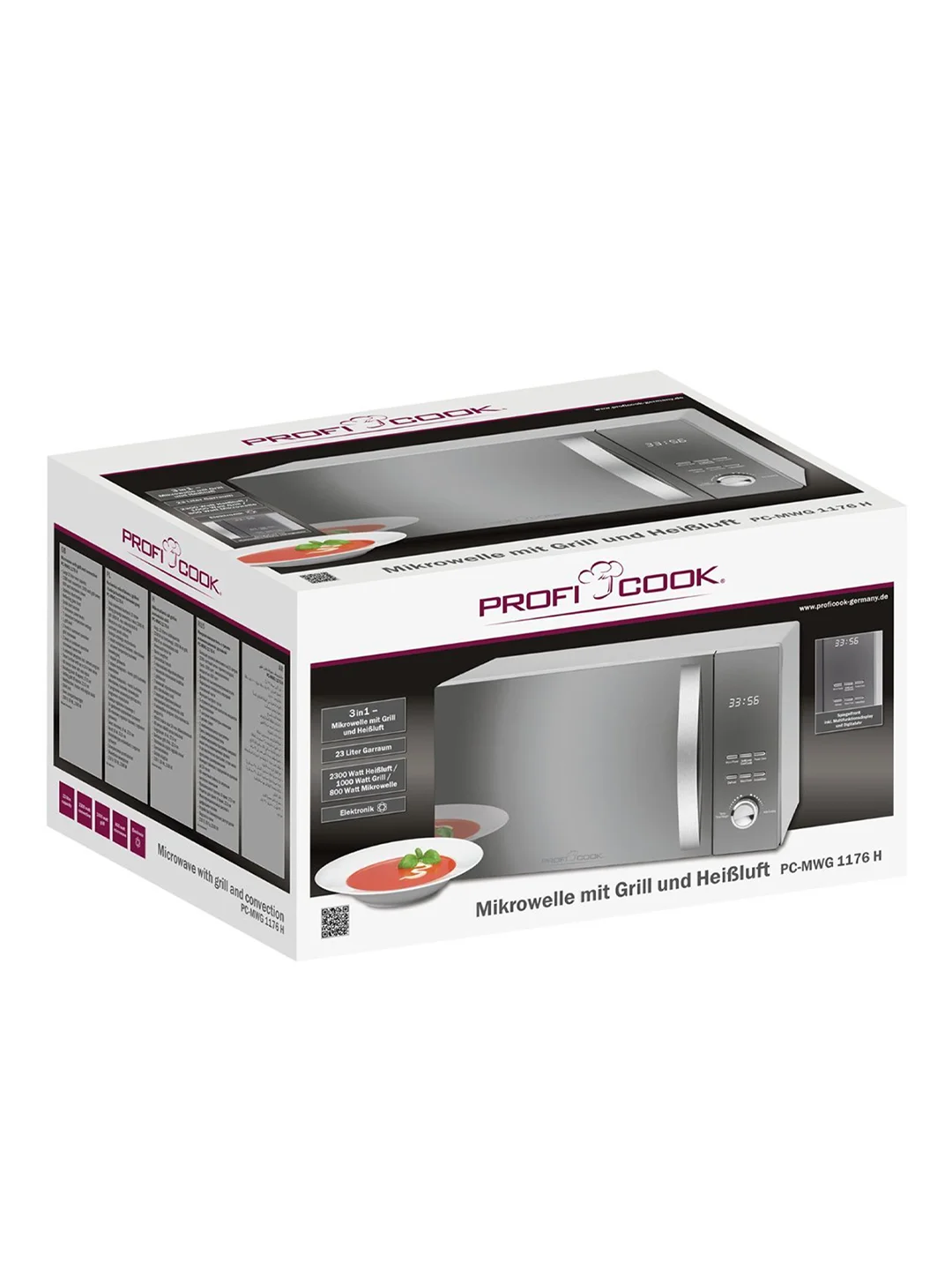 Микроволновая печь Profi Cook PC-MWG 1176 silber