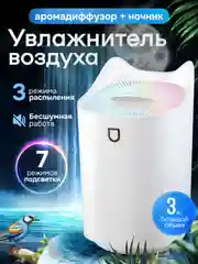 Увлажнитель воздуха с подсветкой, 3 литра