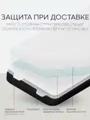 Прозрачный 1-2 шт защитная плёнка для Apple iPhone 13 mini гидрогелевая BROSCORP прозрачная тонкая