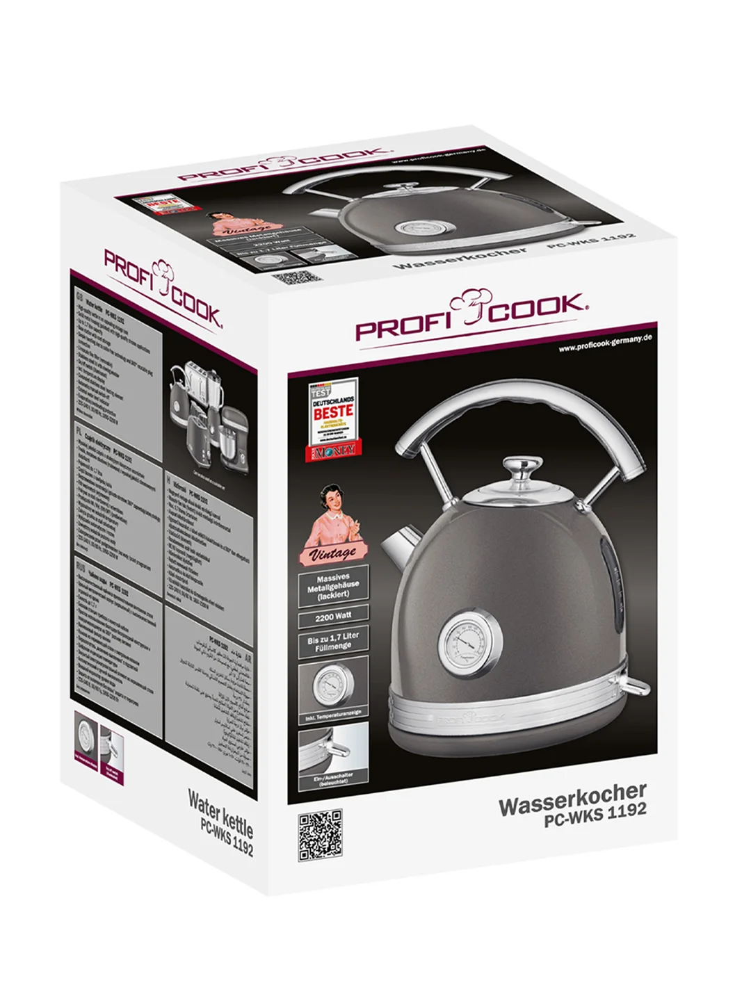 Чайник Profi Cook PC-WKS 1192 anthrazit