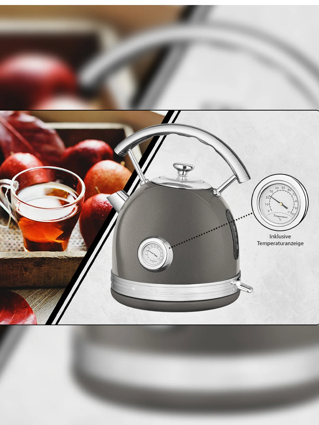 Чайник Profi Cook PC-WKS 1192 anthrazit