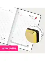 Ежедневник датированный 2025 Brauberg, планер планинг записная книжка А5, под кожу