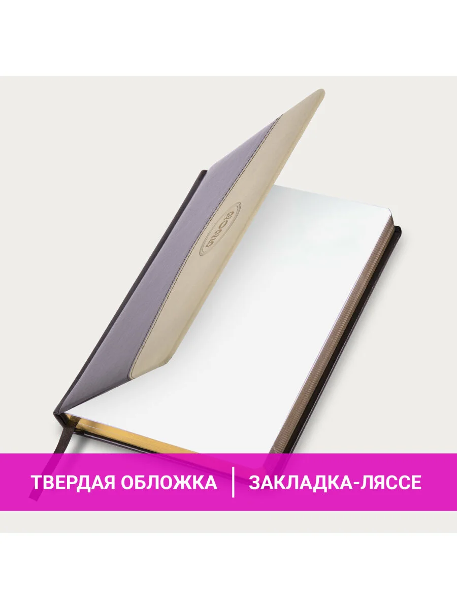 Ежедневник датированный 2025 Brauberg, планер планинг записная книжка А5, под кожу