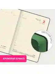 Ежедневник датированный 2025 Brauberg, планер планинг записная книжка А5, под кожу