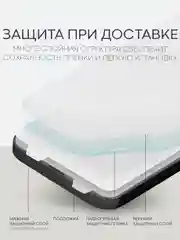 Прозрачный 1-2 шт защитная плёнка для Apple iPhone 13 Pro Max гидрогелевая BROSCORP прозрачная тонкая