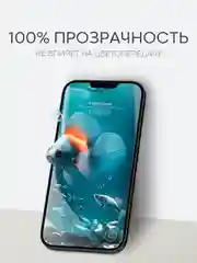Прозрачный 1-2 шт защитная плёнка для Apple iPhone 13 Pro Max гидрогелевая BROSCORP прозрачная тонкая