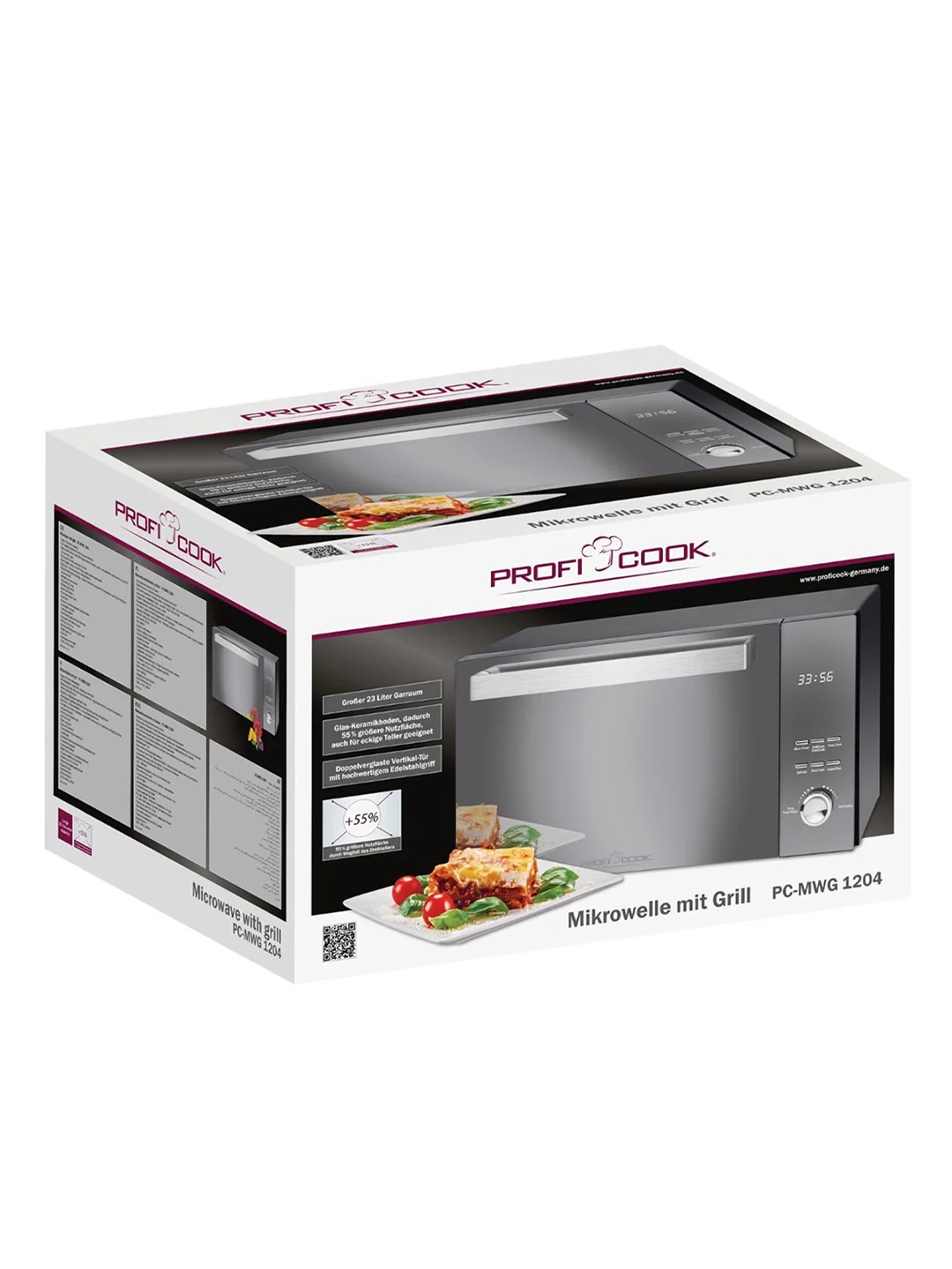 Микроволновая печь Profi Cook PC-MWG 1204 schwarz
