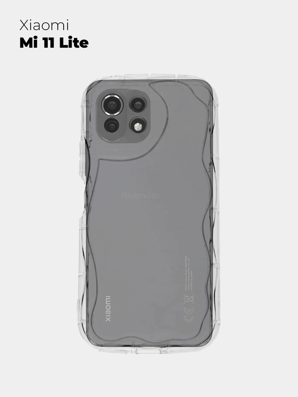 Чехол для Xiaomi Mi 11 Lite (Сяоми Ми 11 Лайт), прозрачный, противоударный