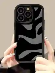 Черный чехол на айфон (iPhone) 11 12 13 14 15 16 Pro Max Plus, XR силиконовый с защитой камеры