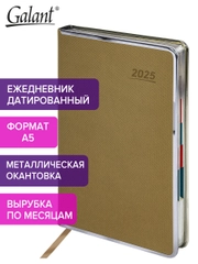 Ежедневник датированный 2025 Galant, планер, планинг, записная книжка А5, под кожу