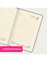 Ежедневник датированный 2025 Brauberg, планер планинг записная книжка А5, под кожу