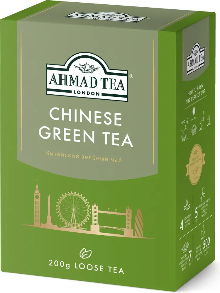 Чай зеленый Ahmad Tea "Китайский", листовой, 200 г