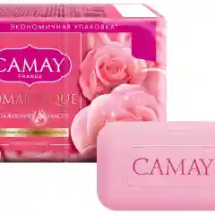 Парфюмированное твердое мыло CAMAY Romantique, с ароматом французской розы, 4х75 г