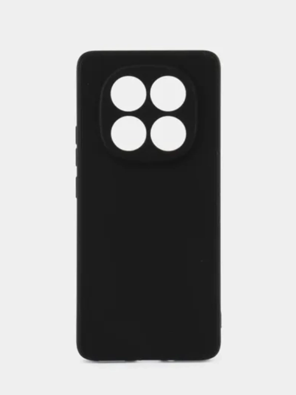 Чехол для Xiaomi Redmi Note 14 Pro (Сяоми Ноут 14 Про), черный, прозрачный
