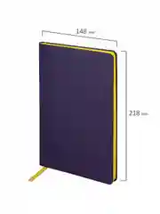 Блокнот BRAUBERG Metropolis Mix, А5, 148 x 218 мм, под кожу, 80 л, в точку, 113315