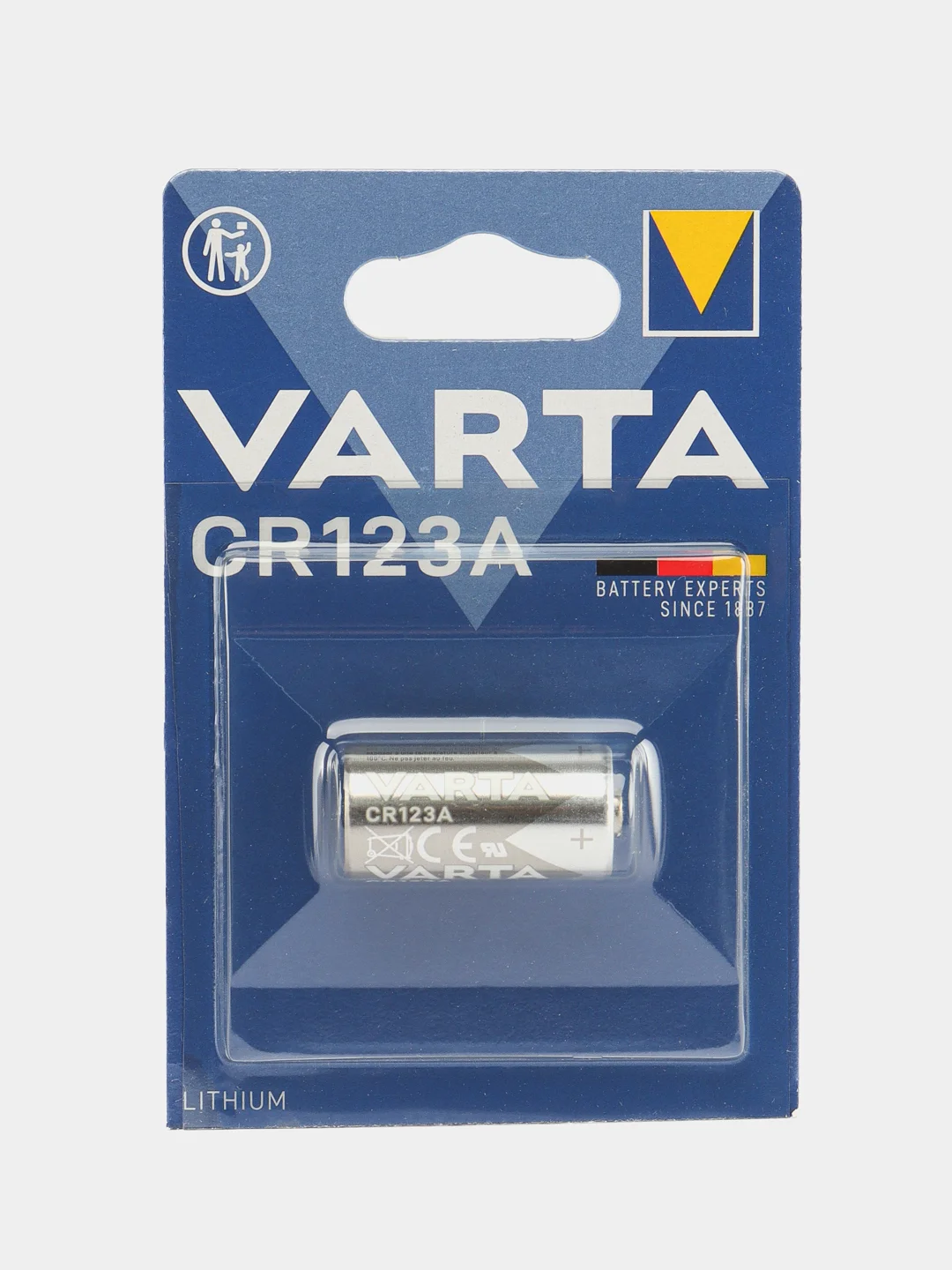 Элемент питания 123A VARTA 3Влитиевыеблистер 1/10/100 (цена за 1 эл. питания)