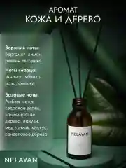 Коричневый аромадиффузор NELAYAN для дома с палочками, 100 мл