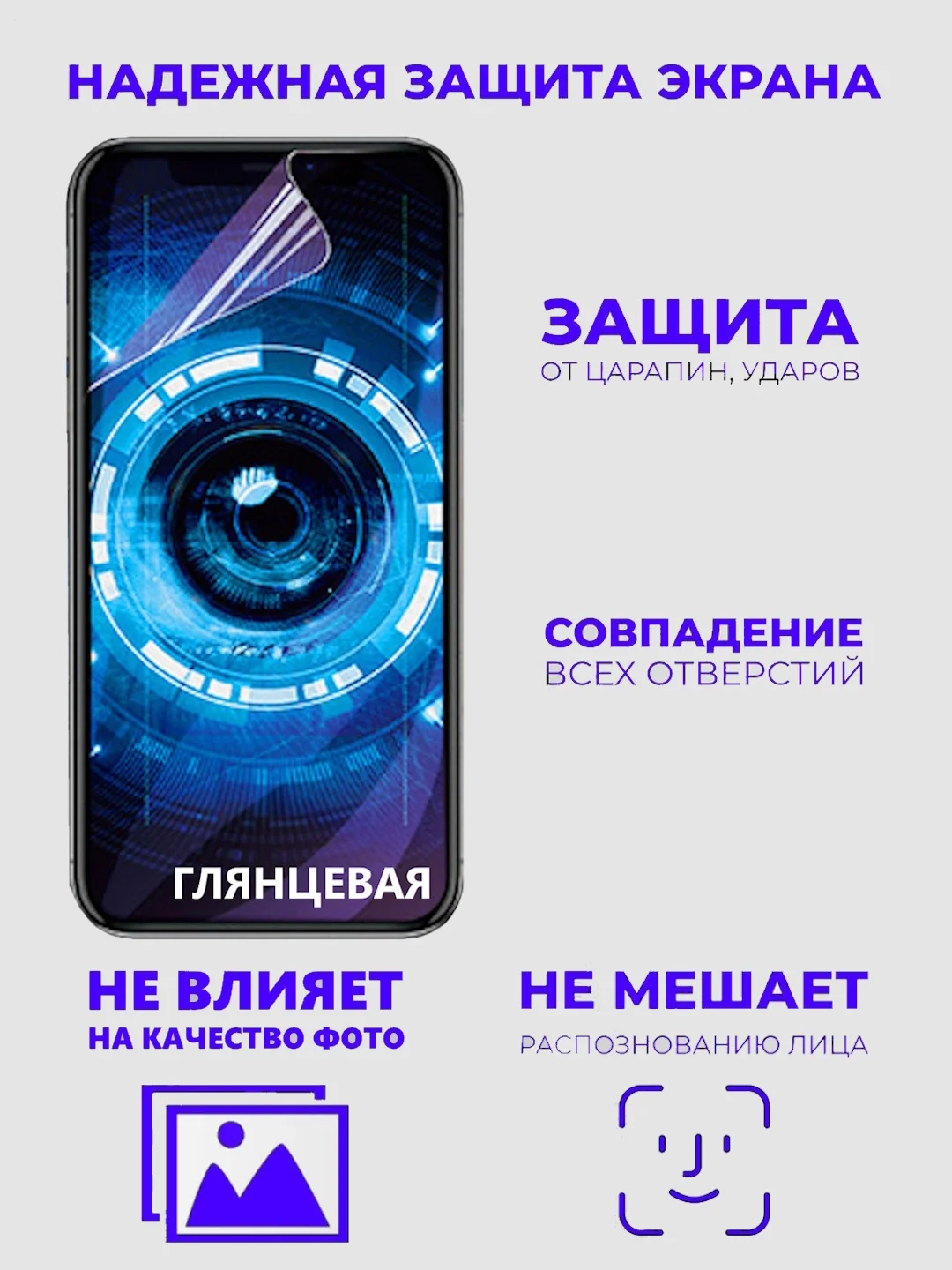 Прозрачный гидрогелевая пленка для Samsung Galaxy S20FE,S21FE,S21,S21+,S22,S22+,S22ULTRA,S10,S10E