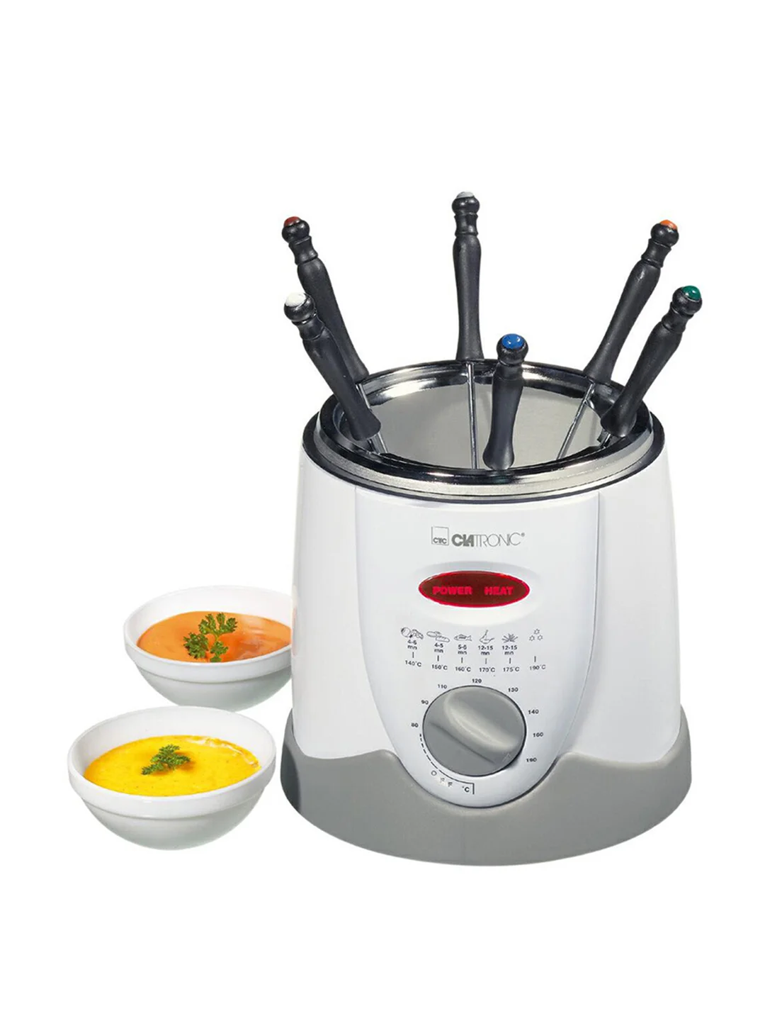 Фритюрница-фондю Clatronic FFR 2916 weis-grau 1L