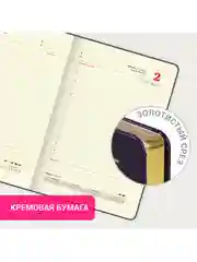 Ежедневник датированный 2025 Brauberg, планер планинг записная книжка А5, под кожу