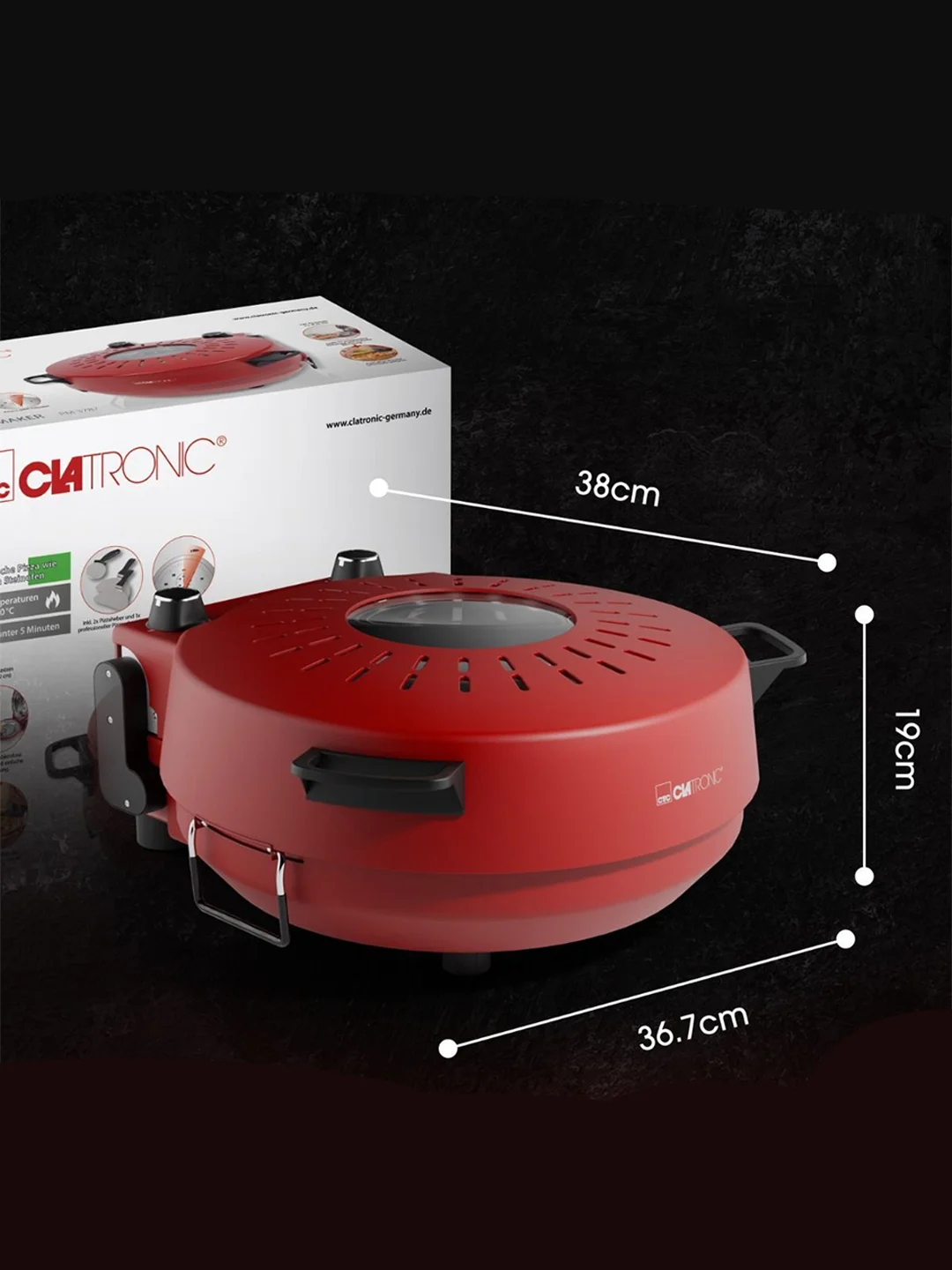 Пицца мейкер Clatronic PM 3787 rot