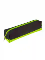Пенал-косметичка BRAUBERG, мягкий, Black&Bright, черно-зеленый, 21х5х5 см, 229005