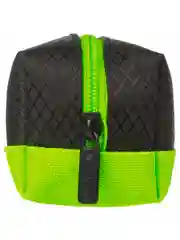 Пенал-косметичка BRAUBERG, мягкий, Black&Bright, черно-зеленый, 21х5х5 см, 229005