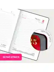 Ежедневник датированный 2025 Brauberg, планер планинг записная книжка А5, под кожу