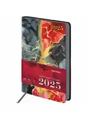 Ежедневник датированный 2025 Brauberg, планер планинг записная книжка А5, под кожу