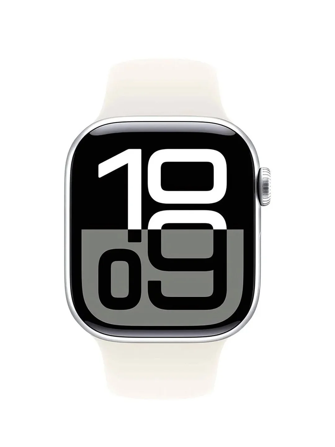 Смарт-часы Apple Watch Series 10 сереб. Sport Band рем.белый