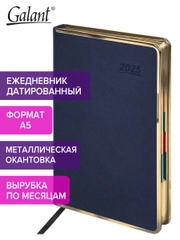 Ежедневник датированный 2025 Galant, планер, планинг, записная книжка А5, под кожу