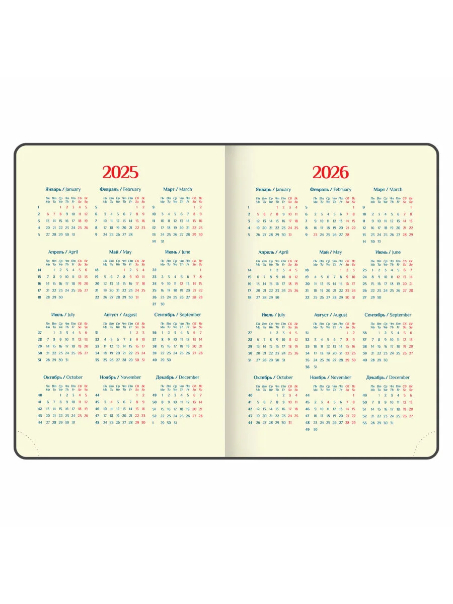 Ежедневник датированный 2025 Galant, планер, планинг, записная книжка А5, под кожу