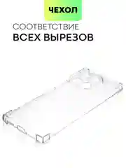 Прозрачный чехол для Tecno Camon 30s Pro противоударный силиконовый BROSCORP прозрачный с углами