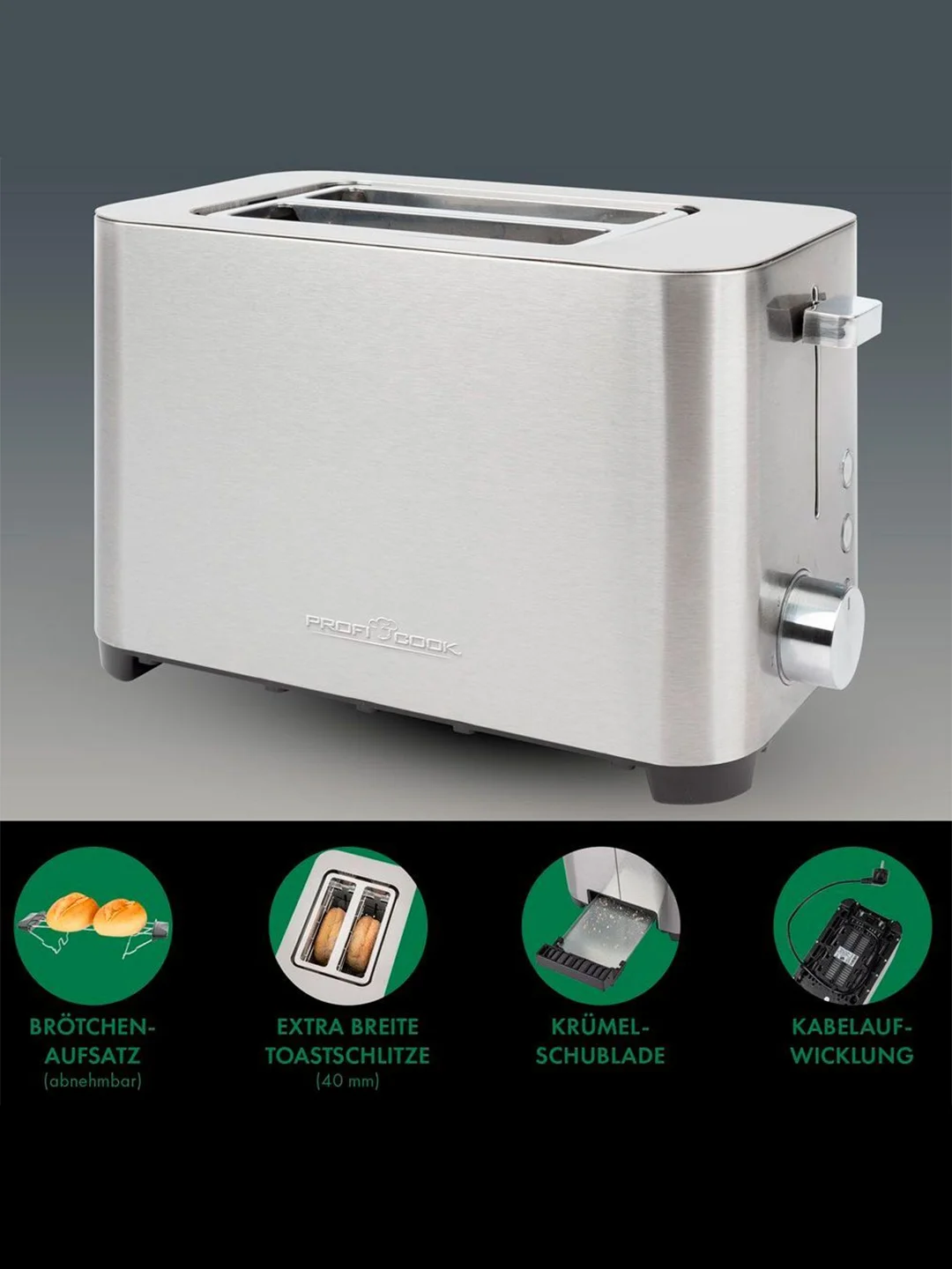 Тостер Profi Cook PC-TA 1251 inox