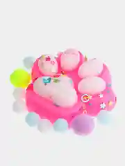 Розовый сквиш, лапка антистресс