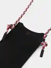 Черный чехол для смартфона на шнуре, из фетра, в двух цветах