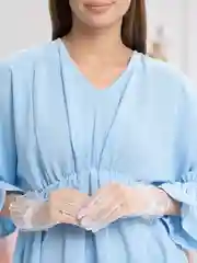 Белый сетчатые прозрачные женские перчатки, короткие гипюровые