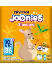 Подгузники-трусики, размер XL (12-17 кг), 36 шт, JOONIES Standard