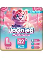 Подгузники-трусики JOONIES Marshmallow, размер L (9-14 кг), 42 штуки