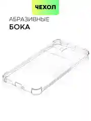 Прозрачный чехол для Realme GT 5 силиконовый BROSCORP, противоударный с усиленными углами, прозрачный