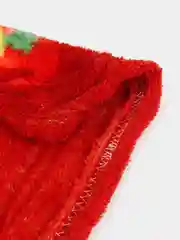Красный плед новогодний из флиса, подарок на Новый год, 180*200 см